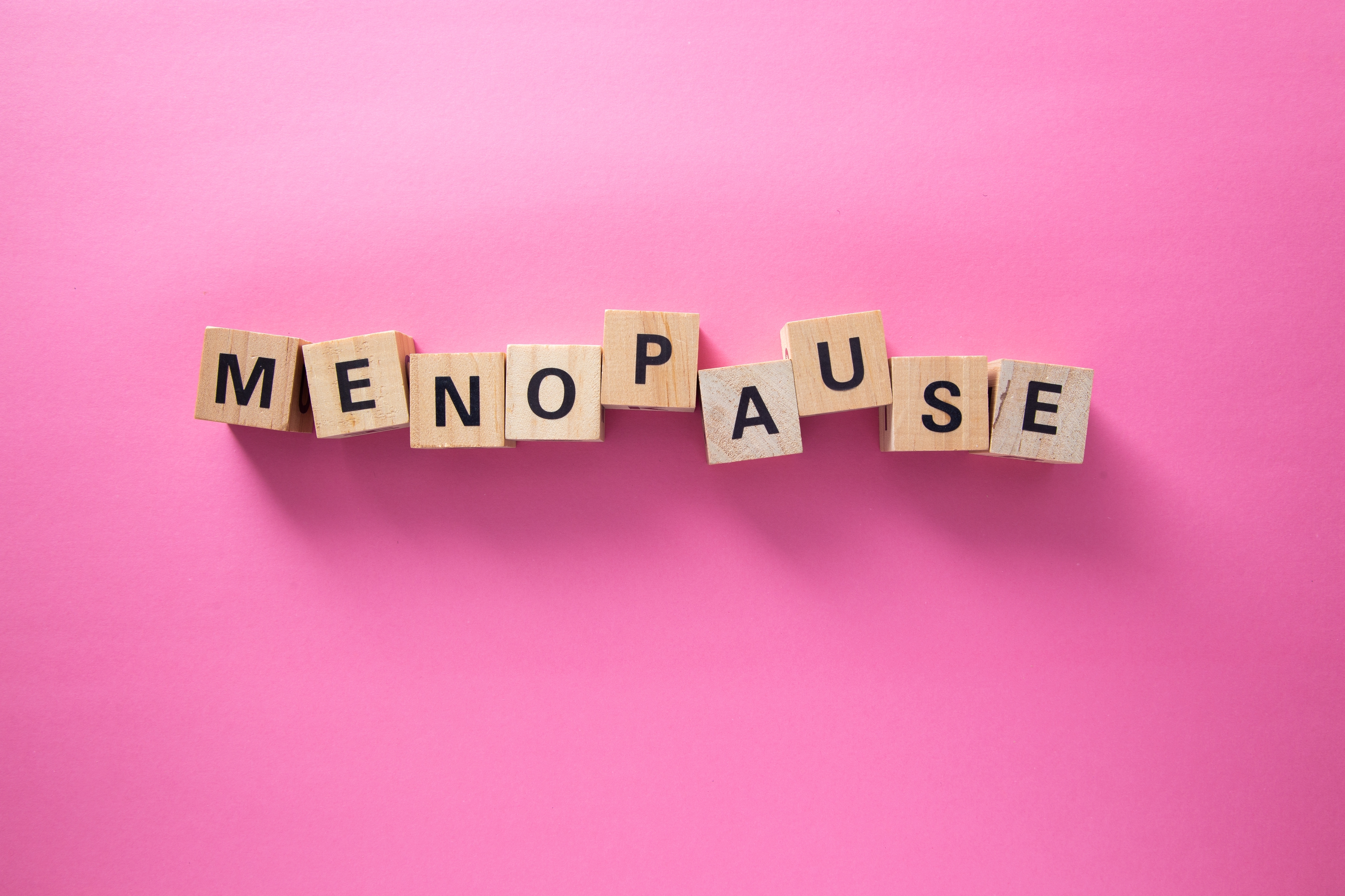Menopause,Concept,With,Wooden,Cubes,Forming,The,Word,On,A